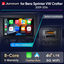 Junsun Wireless CarPlay Car Radio For Benz Sprinter VW Crafter 2009 2010-2016 Android Multimedia