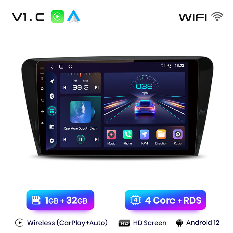 Junsun V2 PLus 8+256GB Car intelligent systems For SKODA Octavia 3 A7 2013-2018 Carplay 4G Car Multimedia GPS 2din autoradio