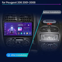 Junsun AI voice 4G LTE wireless CarPlay Android Auto Radio For Peugeot 206 206CC 206SW 2001-2008 Car Intelligent Systems Multimedia player Stereo RDS BT 2 din autoradio GPS Navi screen