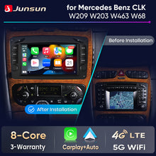 Junsun Wireless CarPlay Car Radio For Mercedes Benz Vito CLK W209 W210 W639 W203 1998-2006 Android Multimedia