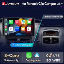 Junsun Wireless CarPlay Car Radio For Renault Clio Campus 2009 Android Multimedia
