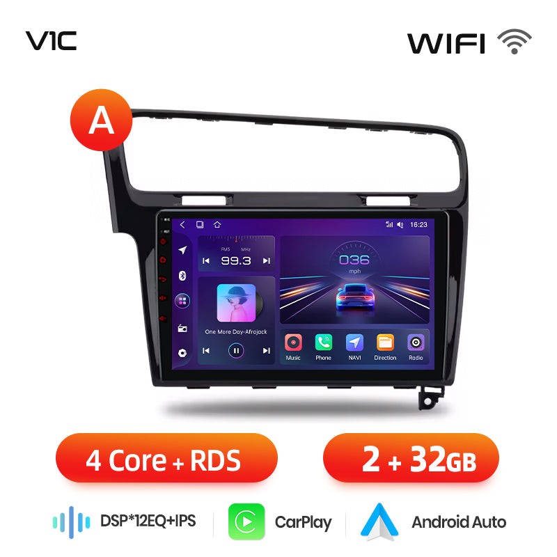 Junsun AI voice 4G LTE wireless CarPlay Android Auto Radio For VW Golf 7 2013-2017 Car Intelligent Systems Multimedia player Stereo RDS BT 2 din autoradio GPS Navi screen
