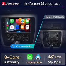 Junsun Wireless CarPlay Car Radio For VW Passat B5 2000 2001 2002 2003 2004 2005 Android Multimedia