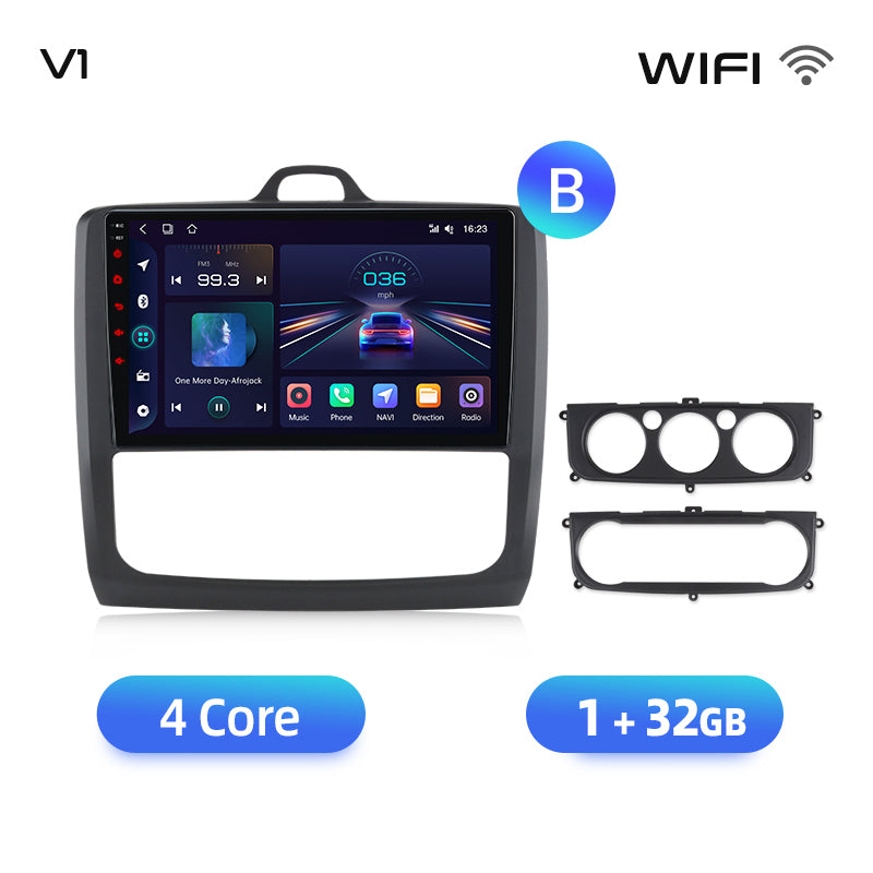 Junsun AI voice 4G LTE wireless CarPlay Android Auto Radio For Ford Focus 2 Mk2 2004 2005 2006-2011 Car Intelligent Systems Multimedia player Stereo RDS BT 2 din autoradio GPS Navi screen