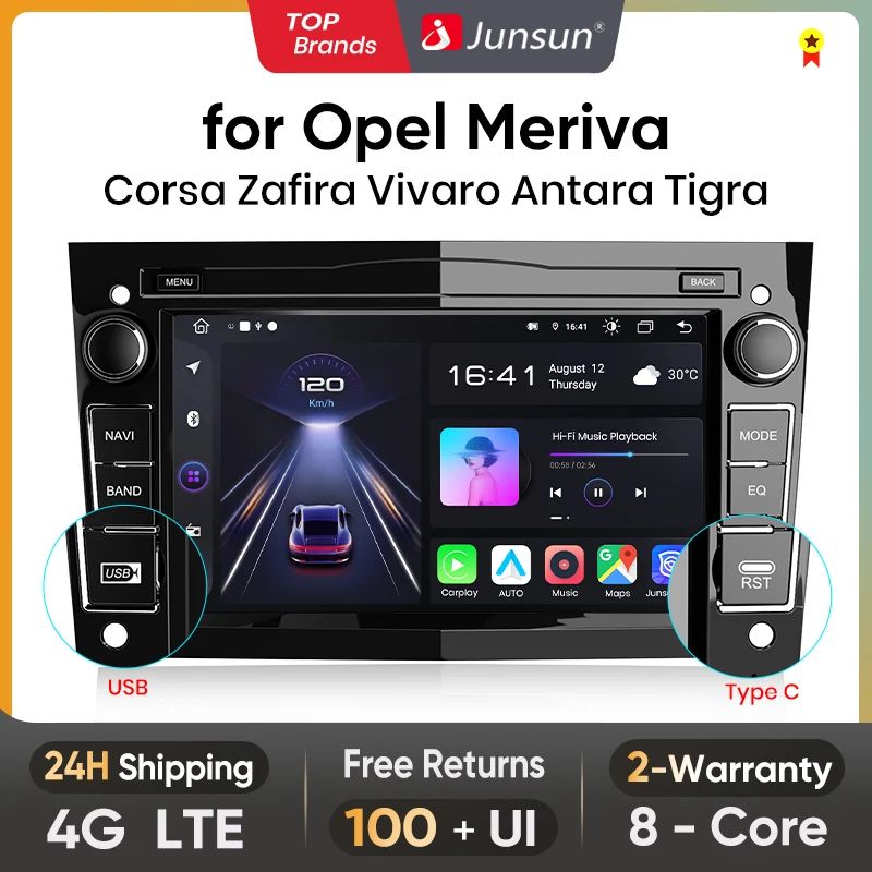JUNSUN Car Radio For Opel Astra Antara Vectra Corsa Zafira Vivaro  Multimedia Wireless  Carplay  Android Auto Stereo Autoradio