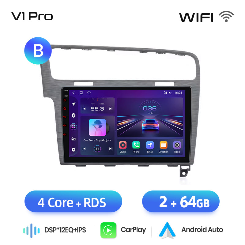 Junsun AI voice 4G LTE wireless CarPlay Android Auto Radio For VW Golf 7 2013-2017 Car Intelligent Systems Multimedia player Stereo RDS BT 2 din autoradio GPS Navi screen