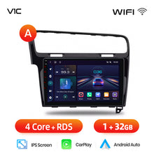 Load image into Gallery viewer, Junsun AI voice 4G LTE wireless CarPlay Android Auto Radio For VW Golf 7 2013-2017 Car Intelligent Systems Multimedia player Stereo RDS BT 2 din autoradio GPS Navi screen
