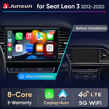 Junsun Wireless CarPlay Car Radio For Seat Leon MK3 2012-2020 Android Multimedia