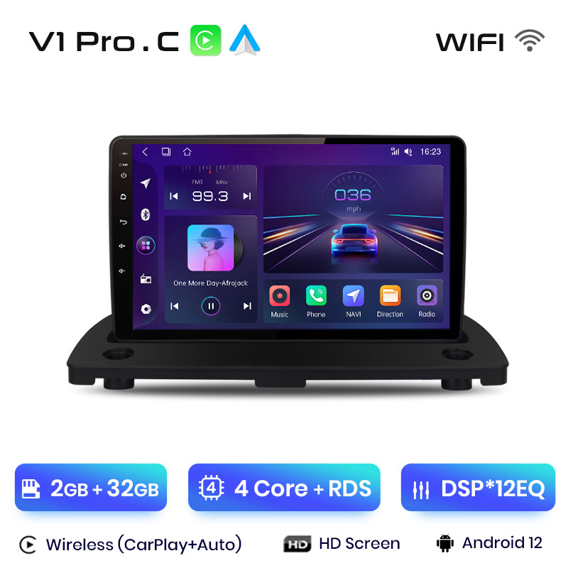 Radio Junsun AI Voice 2 DIN Android para Volvo XC90 2004-2014 con Carplay 4G, GPS, multimedia, 2 DIN
