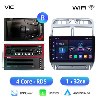 Junsun AI voice 4G LTE wireless CarPlay Android Auto Radio For Peugeot 307 307CC 307SW 2002 - 2013 Car Intelligent Systems Multimedia player Stereo RDS BT 2 din autoradio GPS Navi screen
