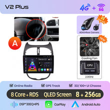 Cargar imagen en el visor de la galería, Junsun AI voice 4G LTE wireless CarPlay Android Auto Radio For Peugeot 206 206CC 206SW 2001-2008 Car Intelligent Systems Multimedia player Stereo RDS BT 2 din autoradio GPS Navi screen

