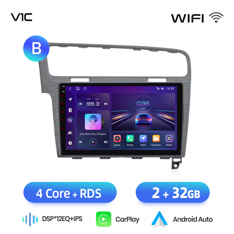 Junsun AI voice 4G LTE wireless CarPlay Android Auto Radio For VW Golf 7 2013-2017 Car Intelligent Systems Multimedia player Stereo RDS BT 2 din autoradio GPS Navi screen