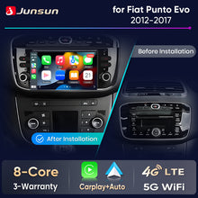 Junsun Wireless CarPlay Car Radio For Fiat Linea Punto Evo 2012 2013-2015 Android Multimedia