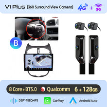 Cargar imagen en el visor de la galería, Junsun AI voice 4G LTE wireless CarPlay Android Auto Radio For Peugeot 206 206CC 206SW 2001-2008 Car Intelligent Systems Multimedia player Stereo RDS BT 2 din autoradio GPS Navi screen
