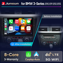 Junsun Wireless CarPlay Car Radio For BMW 3-Series E90 E91 E92 E93 Android Multimedia