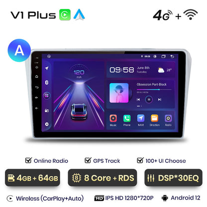 Junsun AI Voice 2 din Android Auto Radio For Toyota Avensis T25 2002 - 2008 Carplay 4G Car Multimedia GPS 2din autoradio