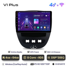 Load image into Gallery viewer, Junsun AI Voice 2 din Android Auto Radio For Peugeot 107 Toyota Aygo Citroen C1 2005 - 2014Carplay 4G Car Multimedia GPS 2din autoradio
