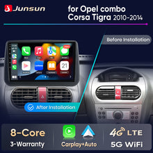 Junsun Wireless CarPlay Car Radio For Opel Combo Corsa Tigra 2001-2011 Android Multimedia