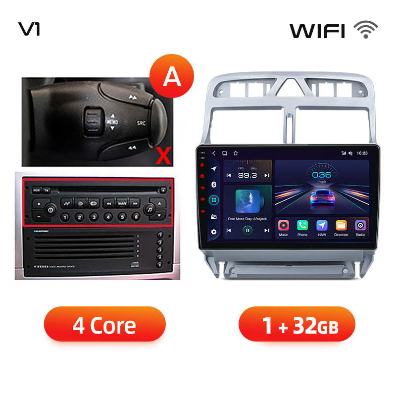 Junsun AI voice 4G LTE wireless CarPlay Android Auto Radio For Peugeot 307 307CC 307SW 2002 - 2013 Car Intelligent Systems Multimedia player Stereo RDS BT 2 din autoradio GPS Navi screen