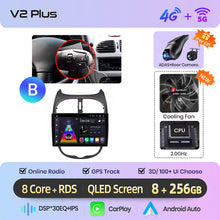 Cargar imagen en el visor de la galería, Junsun AI voice 4G LTE wireless CarPlay Android Auto Radio For Peugeot 206 206CC 206SW 2001-2008 Car Intelligent Systems Multimedia player Stereo RDS BT 2 din autoradio GPS Navi screen
