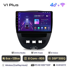 Load image into Gallery viewer, Junsun AI Voice 2 din Android Auto Radio For Peugeot 107 Toyota Aygo Citroen C1 2005 - 2014Carplay 4G Car Multimedia GPS 2din autoradio
