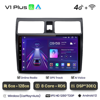 Junsun AI Stimme 2 din Android Auto Radio Für Suzuki Swift 2003 2004 2005 2006 2007 2008 - 2010Carplay 4G auto Multimedia GPS 2din autoradio