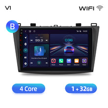 Load image into Gallery viewer, Junsun AI voice 4G LTE wireless CarPlay Android Auto Radio For Mazda 3 bk 2004 2005-2009 Car Intelligent Systems Multimedia player Stereo RDS BT 2 din autoradio GPS Navi screen
