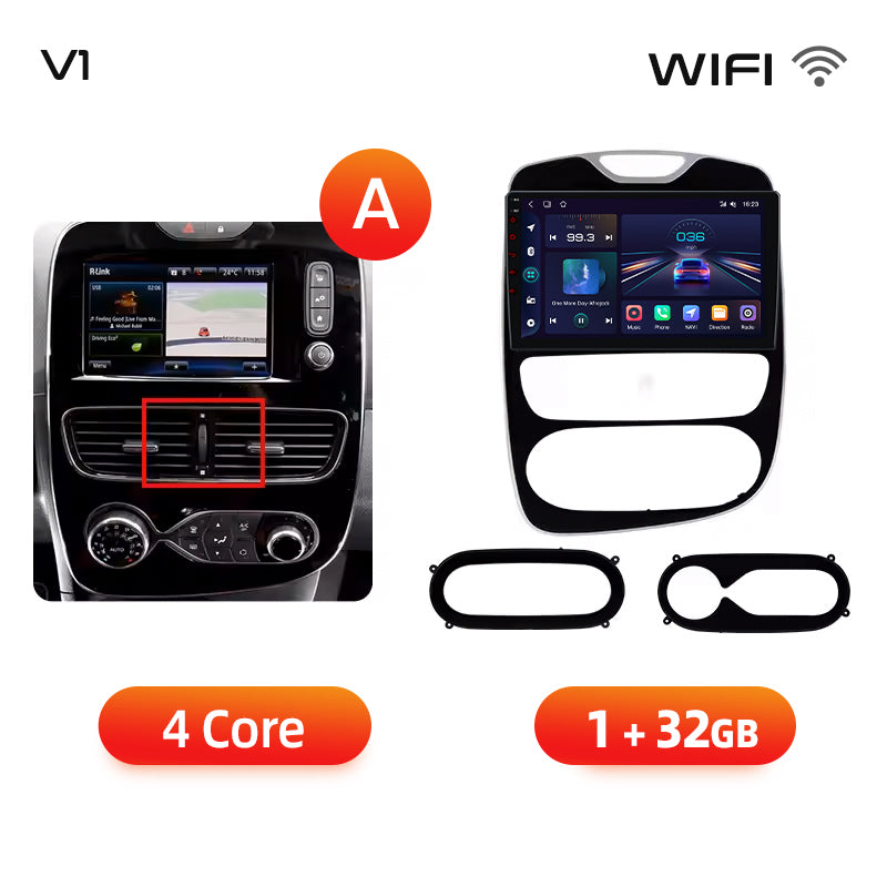 Radio Junsun AI Voice 2 DIN Android para Renault Clio 4 ZOE 2012-2019 con Carplay 4G, GPS, multimedia, 2 DIN 