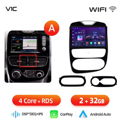 Radio Junsun AI Voice 2 DIN Android para Renault Clio 4 ZOE 2012-2019 con Carplay 4G, GPS, multimedia, 2 DIN 