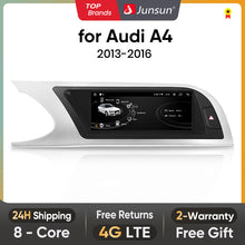 Radio multimedia Junsun CarPlay Android de 8,8 pulgadas para coche, inalámbrica, para Audi A4, A4L, B8 (2009-2016) 