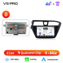 Load image into Gallery viewer, Junsun AI 4G LTE Wireless CarPlay Android Auto Car Radio For Hyundai I20 2014-2019 GPS Navi RDS FM
