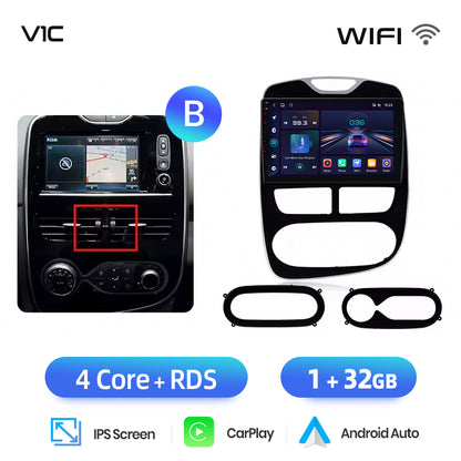 Radio Junsun AI Voice 2 DIN Android para Renault Clio 4 ZOE 2012-2019 con Carplay 4G, GPS, multimedia, 2 DIN 