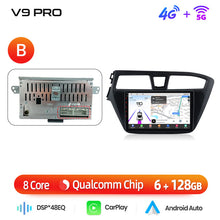 Load image into Gallery viewer, Junsun AI 4G LTE Wireless CarPlay Android Auto Car Radio For Hyundai I20 2014-2019 GPS Navi RDS FM
