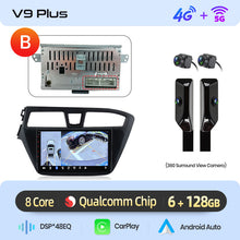 Load image into Gallery viewer, Junsun AI 4G LTE Wireless CarPlay Android Auto Car Radio For Hyundai I20 2014-2019 GPS Navi RDS FM
