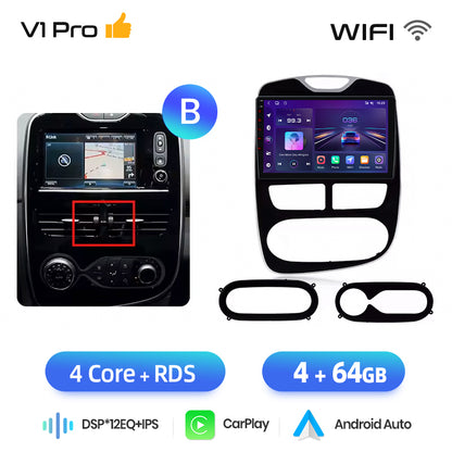 Radio Junsun AI Voice 2 DIN Android para Renault Clio 4 ZOE 2012-2019 con Carplay 4G, GPS, multimedia, 2 DIN 