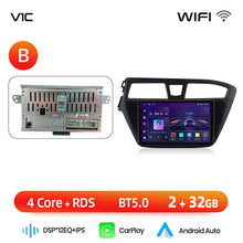 Load image into Gallery viewer, Junsun AI 4G LTE Wireless CarPlay Android Auto Car Radio For Hyundai I20 2014-2019 GPS Navi RDS FM
