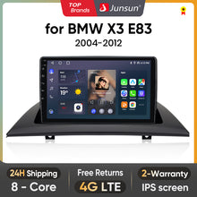 Radio Junsun AI Voice 2 DIN Android para BMW X3 E83 2003-2011 con Carplay 4G, GPS y multimedia para coche, 2 DIN