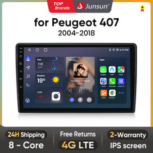 Junsun AI Voice 2 din Android Auto Radio For Peugeot 407 cc SW 407CC 2004 2005 2005 2006 2007 2008 2009 2010 2011 Carplay 4G Car Multimedia GPS 2din autoradio