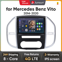 Radio Junsun AI Voice 2 DIN Android para Mercedes Benz Vito W447 2014-2020, Carplay 4G, GPS, multimedia, 2 DIN