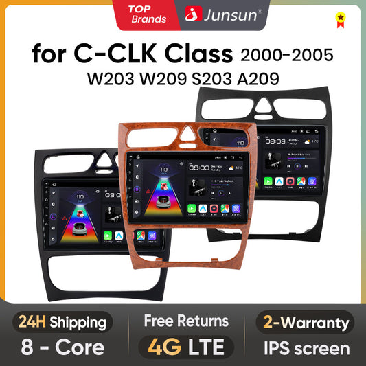 Junsun AI Voice 2 din Android Autoradio Für Mercedes Benz C Klasse CLK Klasse W203 W209 S203 A209 2000-2005 Carplay 4G Auto Multimedia GPS 2din autoradio