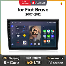 Junsun AI Stimme 2 din Android Auto Radio Für Fiat Bravo 2007 2008 2009 2010-2012 Carplay 4G auto Multimedia GPS 2din autoradio