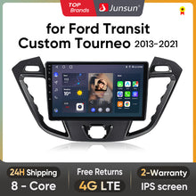 Junsun AI Voice 2 din Android Auto Radio For Ford Transit Custom Tourneo 2013-2021 Carplay 4G Car Multimedia GPS 2din autoradio