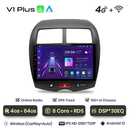 Junsun AI Stimme 2 din Android Auto Radio Für Mitsubishi ASX 1 2010 - 2016Carplay 4G Auto Multimedia GPS 2din autoradio