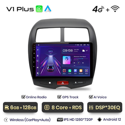 Junsun AI Stimme 2 din Android Auto Radio Für Mitsubishi ASX 1 2010 - 2016Carplay 4G Auto Multimedia GPS 2din autoradio