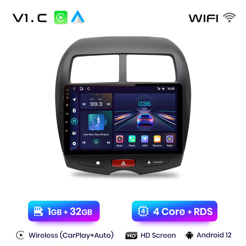 Junsun AI Stimme 2 din Android Auto Radio Für Mitsubishi ASX 1 2010 - 2016Carplay 4G Auto Multimedia GPS 2din autoradio