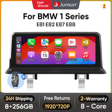 Radio multimedia Junsun con CarPlay inalámbrico y voz IA para BMW E81, E82, E87 y E88 (2005-2012), DSP, GPS y 8 núcleos. 