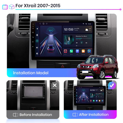 Junsun V1pro AI Voice 2 DIN Android Auto Radio para Nissan x trail t31 2008-2012 Carplay 4G Car Multimedia GPS 2 DIN Autoradio 