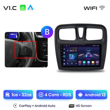 Load image into Gallery viewer, Junsun 11.5&quot; QLED 2K Car Radio Android 13 Wireless CarPlayAuto For Renault Logan Sandero2014-2019 Intelligent Systems Multimedia
