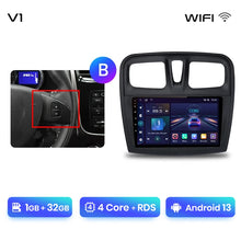 Load image into Gallery viewer, Junsun 11.5&quot; QLED 2K Car Radio Android 13 Wireless CarPlayAuto For Renault Logan Sandero2014-2019 Intelligent Systems Multimedia
