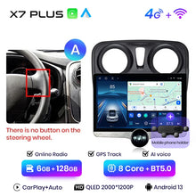 Load image into Gallery viewer, Junsun 11.5&quot; QLED 2K Car Radio Android 13 Wireless CarPlayAuto For Renault Logan Sandero2014-2019 Intelligent Systems Multimedia
